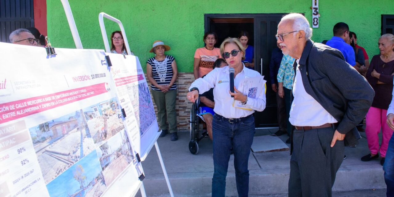Gobierno de Nayarit mejora la movilidad y el drenaje en la colonia Matatipac, en Tepic