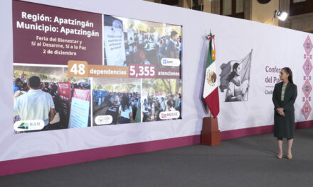 Presidenta Claudia Sheinbaum informa avances del Plan Michoacán por la Paz y la Justicia