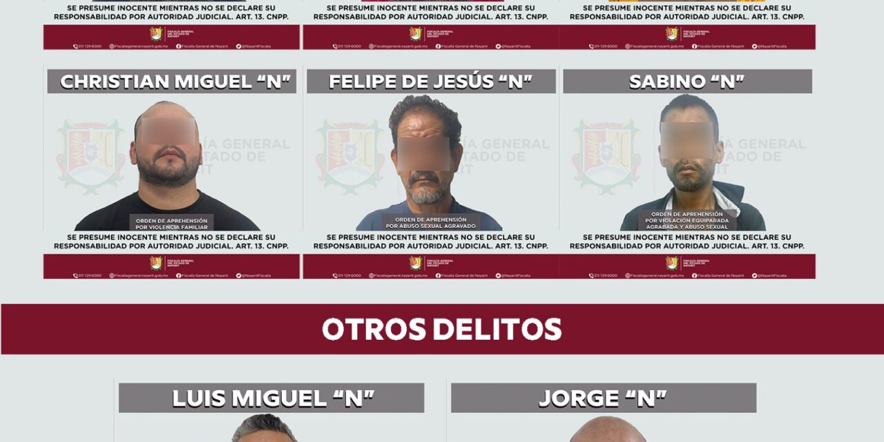 SUPERA FISCALÍA DE NAYARIT LAS 500 ÓRDENES DE APREHENSIÓN EN DEFENSA DE MUJERES, NIÑAS Y ADOLESCENTES