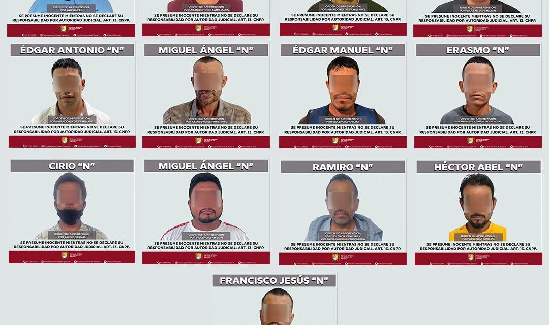 FISCALÍA DE NAYARIT PRESENTA A AGRESORES DE MUJERES