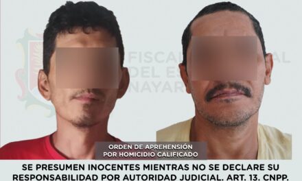 DETENIDOS EN SAN BLAS POR EL DELITO DE HOMICIDIO CALIFICADO