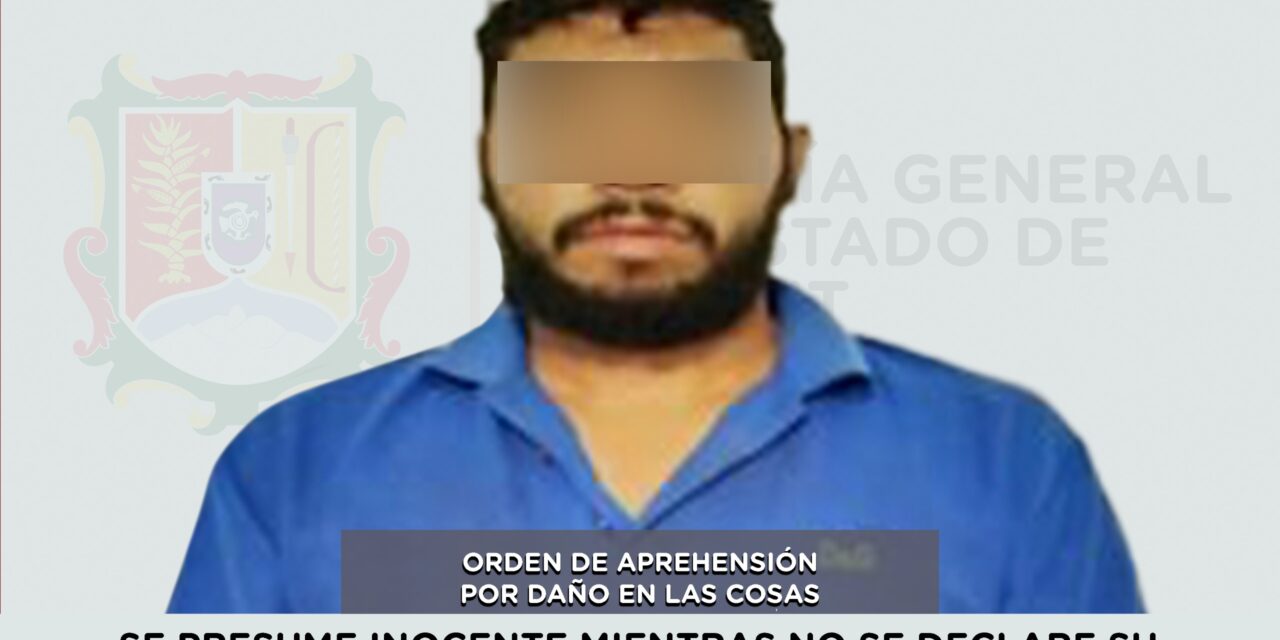 CAPTURADO EN TECUALA POR DAÑO EN LAS COSAS