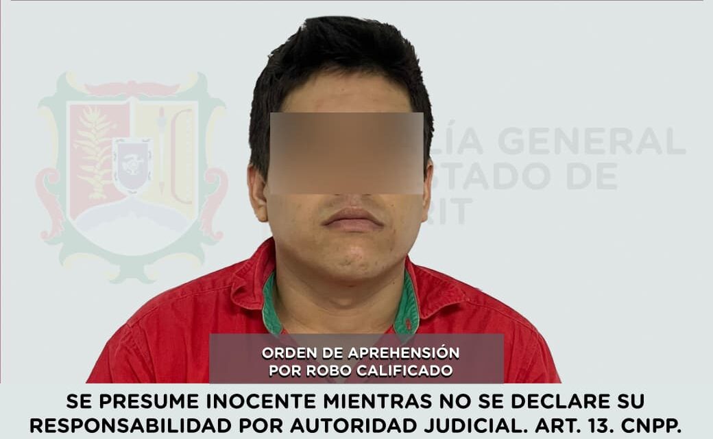 APREHENDIDO PRESUNTO RESPONSABLE DE ROBO CALIFICADO