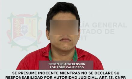 APREHENDIDO PRESUNTO RESPONSABLE DE ROBO CALIFICADO