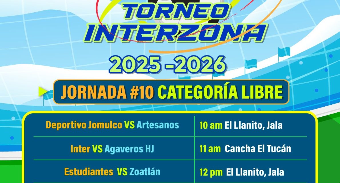 ¡JORNADA #10 DEL TORNEO INTERZONA 2025–2026!