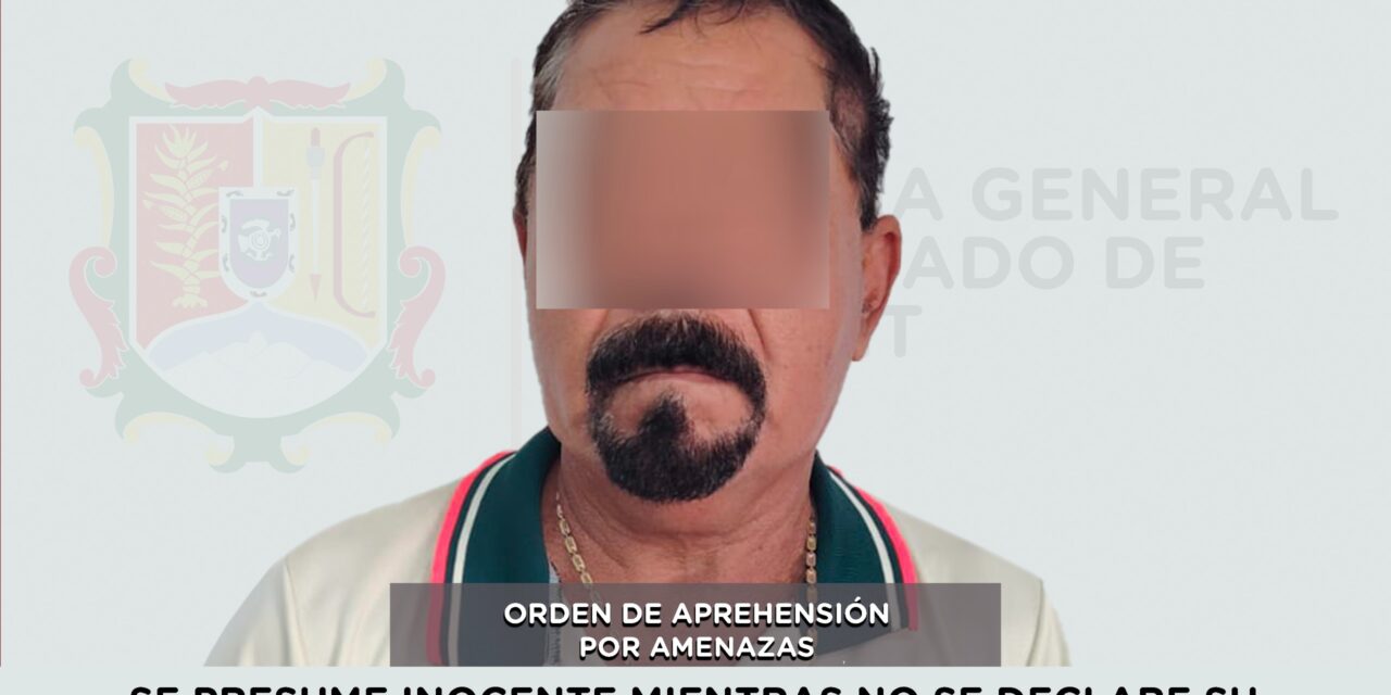 DETENIDO PRESUNTO RESPONSABLE DEL DELITO DE AMENAZAS