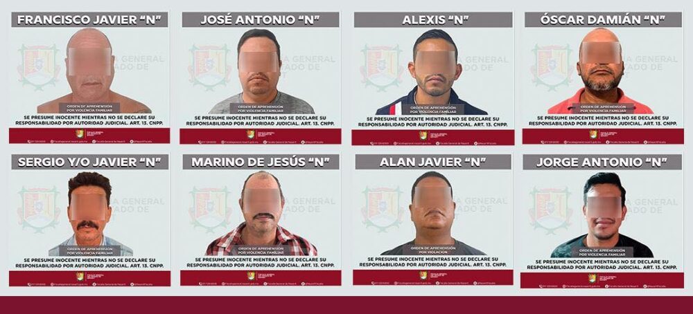 FISCALÍA DE NAYARIT EJECUTA 8 ÓRDENES POR DELITOS VS. MUJERES