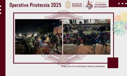 SALDO BLANCO EN USO DE PIROTECNIA EN BAHÍA DE BANDERAS