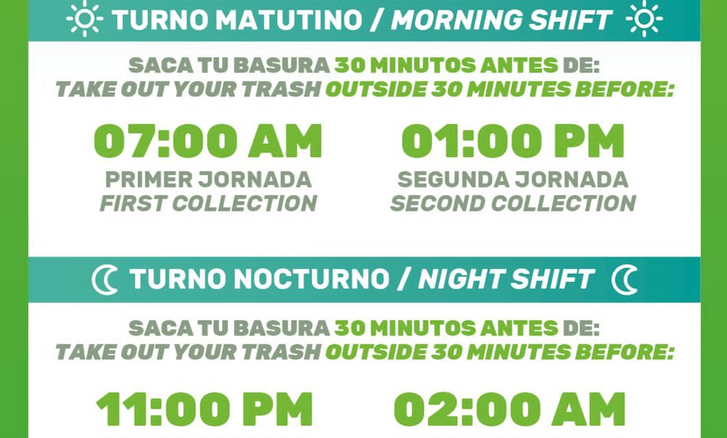 GOBIERNO DEL BIEN REFUERZA RECOLECCIÓN DE BASURA EN ZONA ROMÁNTICA