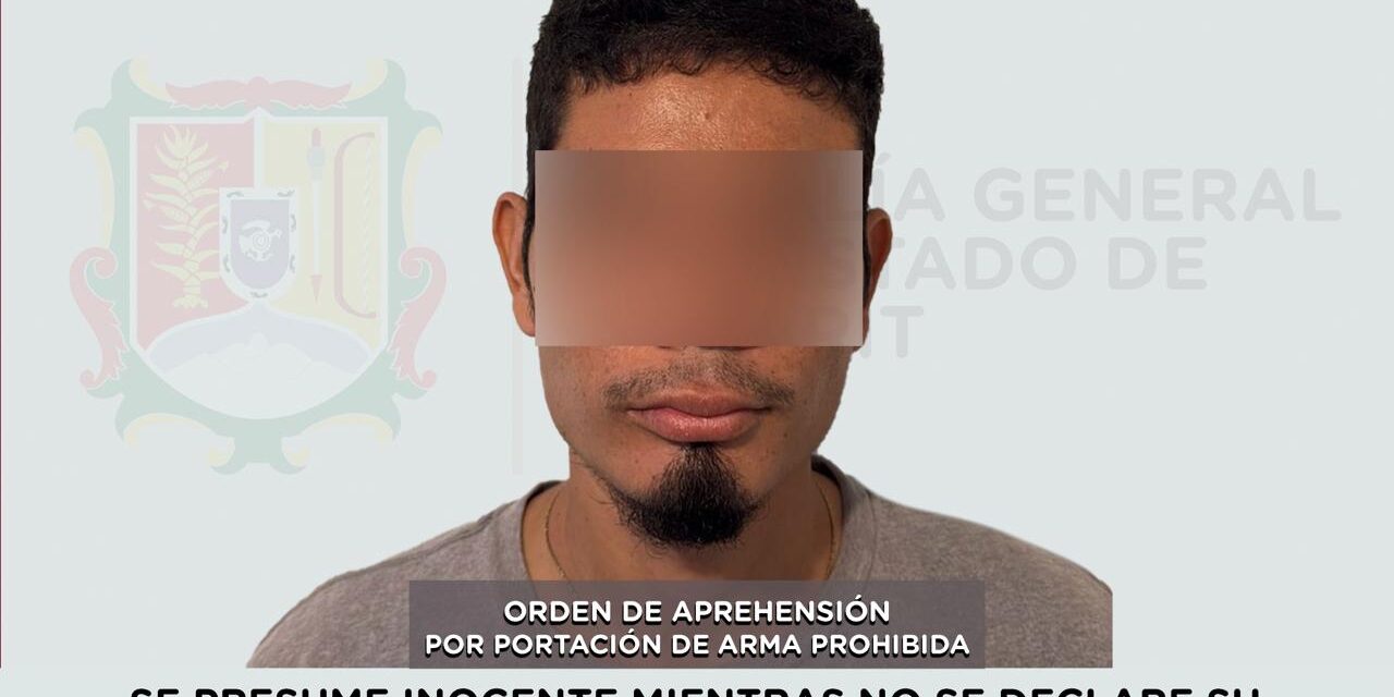 APREHENDIDO EN BAHÍA DE BANDERAS POR PORTACIÓN DE ARMA PROHIBIDA