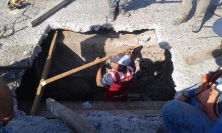 REPARAN SOCAVÓN EN CAMINO AL FARO