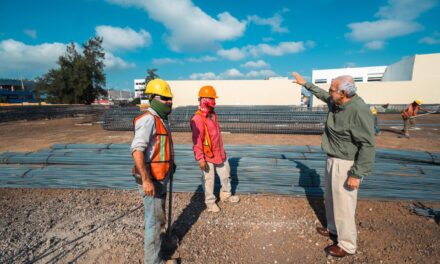 Gobernador Navarro Quintero supervisa avances en la construcción del Centro Cultural, Arte y Deporte Nicolás Álvarez Ortega