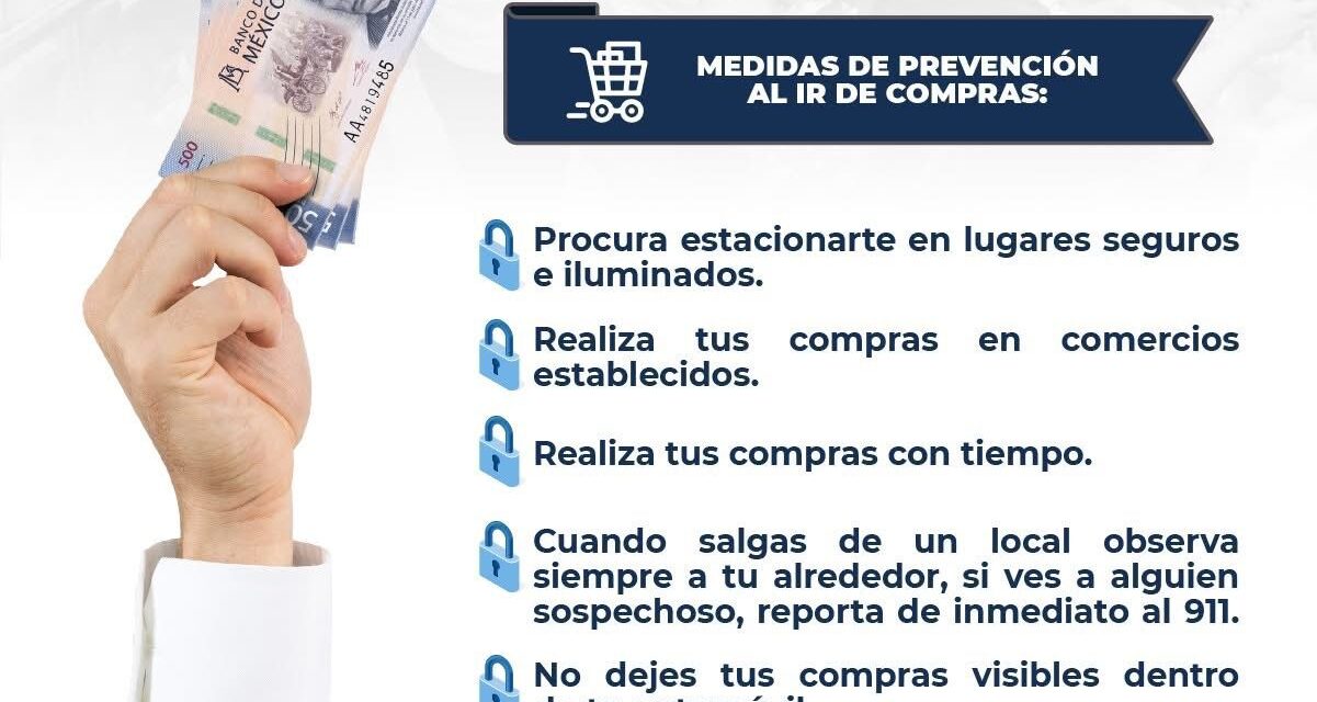 CUIDA TU AGUINALDO: RECOMENDACIONES DE SEGURIDAD