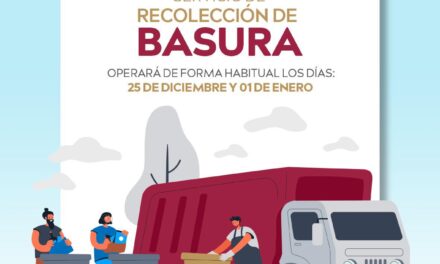 RECOLECCIÓN DE BASURA OPERARÁ DE MANERA HABITUA