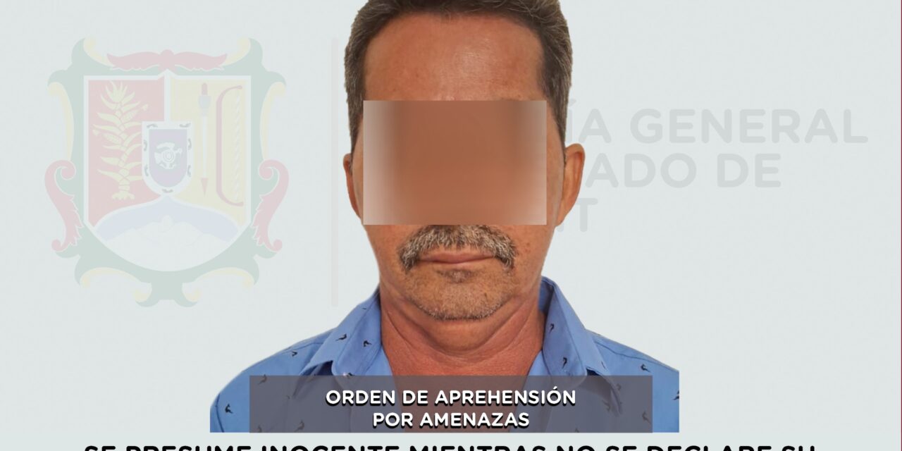 APREHENDIDO EN ACAPONETA POR EL DELITO DE AMENAZAS