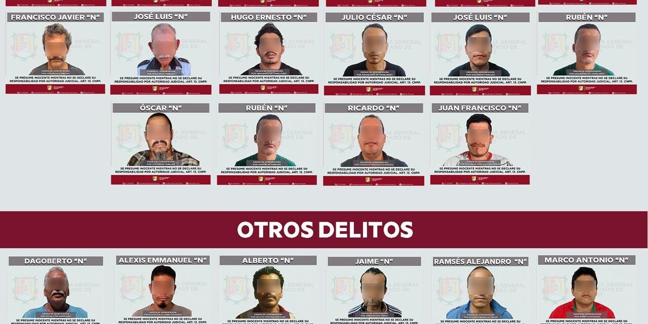 FISCALÍA DE NAYARIT EJECUTA 27 ÓRDENES DE APREHENSIÓN