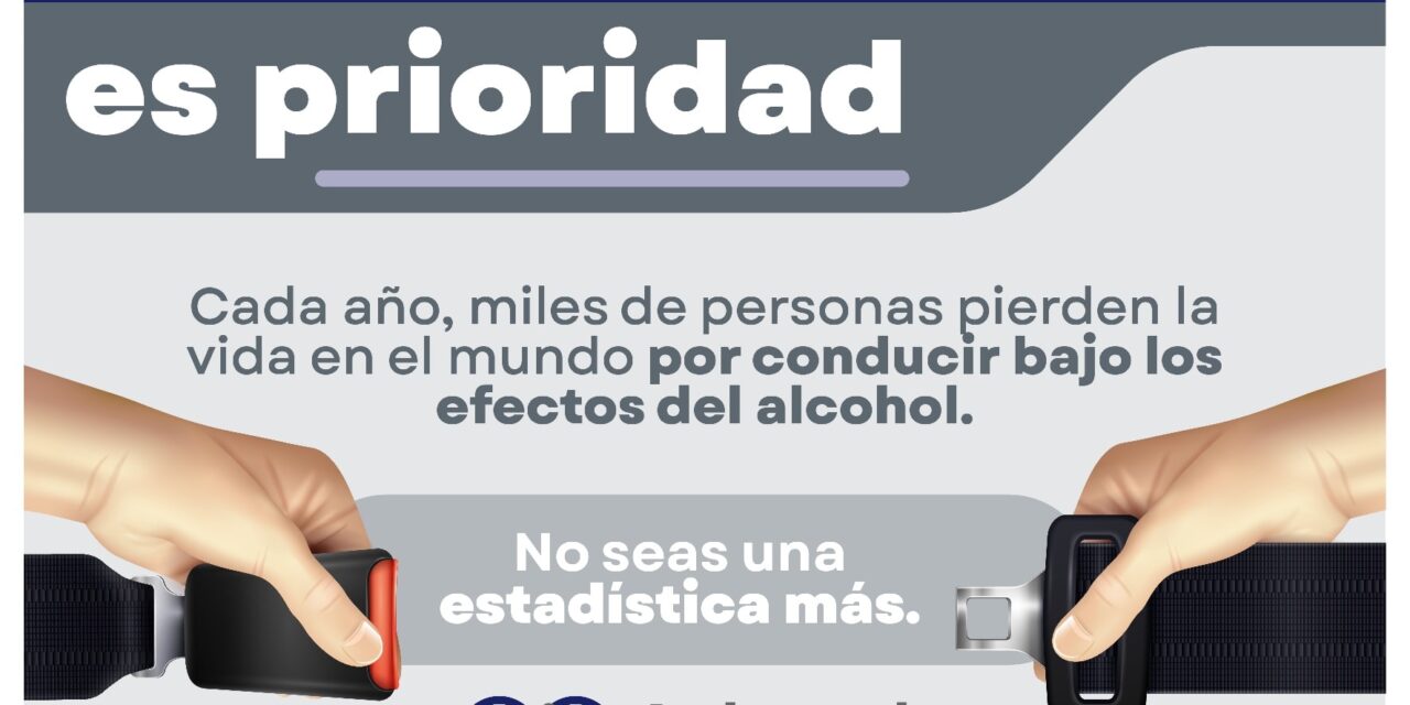 NO ALCOHOL AL VOLANTE, TU VIDA IMPORTA