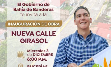 HÉCTOR SANTANA INAUGURA HOY LA CALLE GIRASOL EN BUCERÍAS