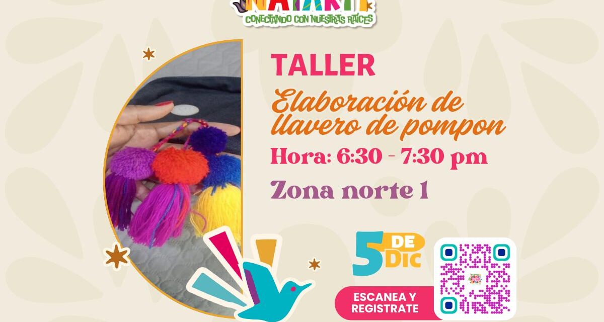 TALLER DE AVERO DE POMPÓN EN EL ENCUENTRO DE COLORES Y SABORES