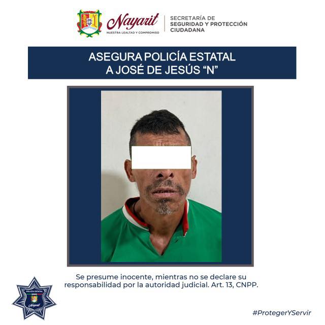ASEGURAN A UNA PERSONA CON ORDEN DE APREHENSIÓN EN TEPIC