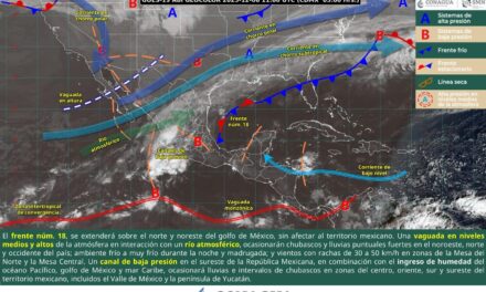 PRONÓSTICO DE LLUVIAS PARA ESTE 06 DE DICIEMBRE 2025