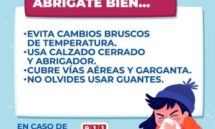 ¡CUIDATE DEL FRÍO ESTA TEMPORADA!
