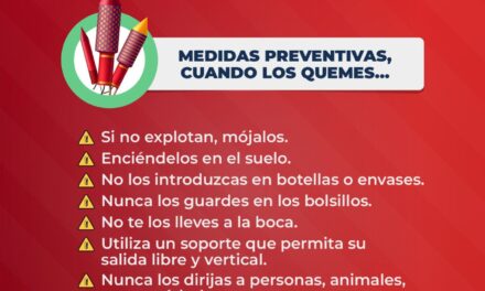 ¡EVITA EL USO DE PIROTECNIA Y PROTEGE TU SEGURIDAD!