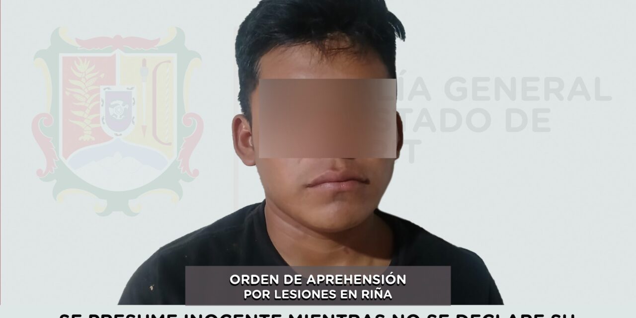 DETENIDO EN EL MUNICIPIO DEL NAYAR POR LESIONES EN RIÑA