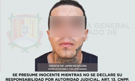 APREHENDIDO PRESUNTO RESPONSABLE DE LESIONES CALIFICADAS