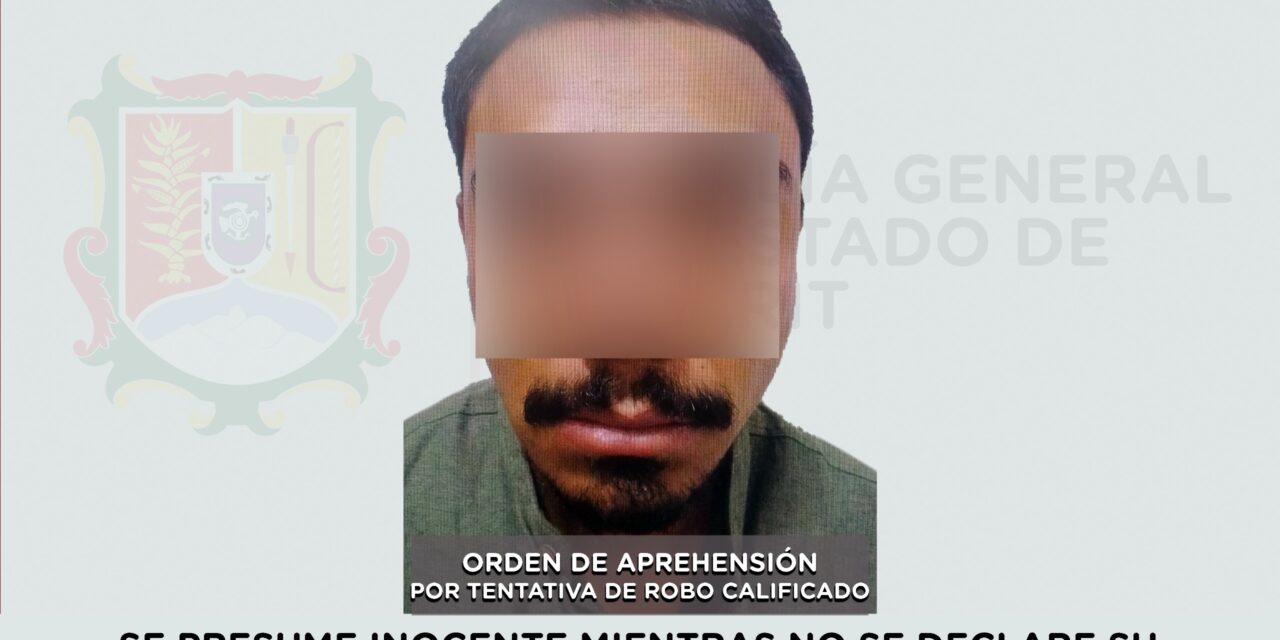 CAPTURADO POR EL DELITO DE TENTATIVA DE ROBO CALIFICADO
