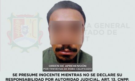 CAPTURADO POR EL DELITO DE TENTATIVA DE ROBO CALIFICADO