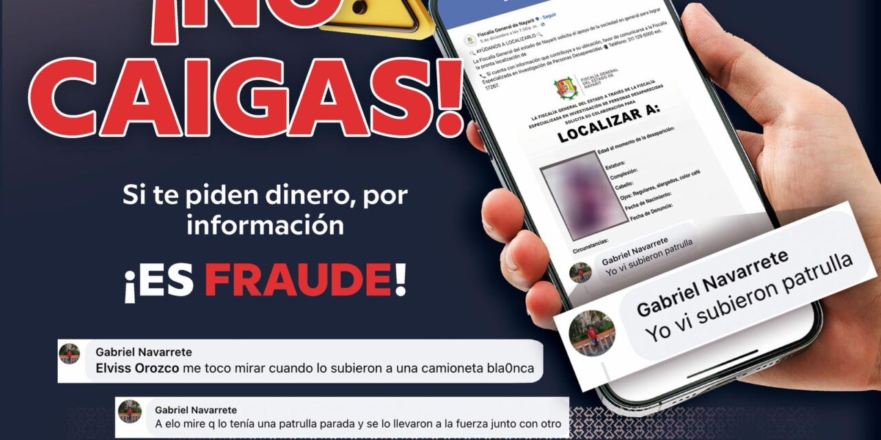 SE ALERTA A LA CIUDADANÍA SOBRE EXTORSIONES EN REDES SOCIALES