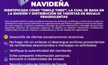 ALERTA POR CIBERESTAFA NAVIDEÑA