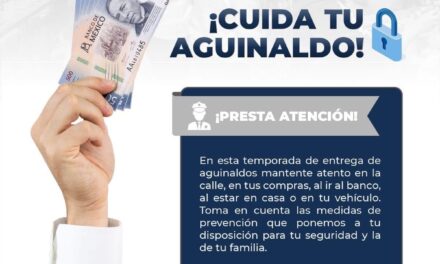 CUIDA TU AGUINALDO ESTA TEMPORADA
