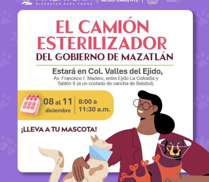 LLEVA A TU MASCOTA AL CAMIÓN ESTERILIZADOR