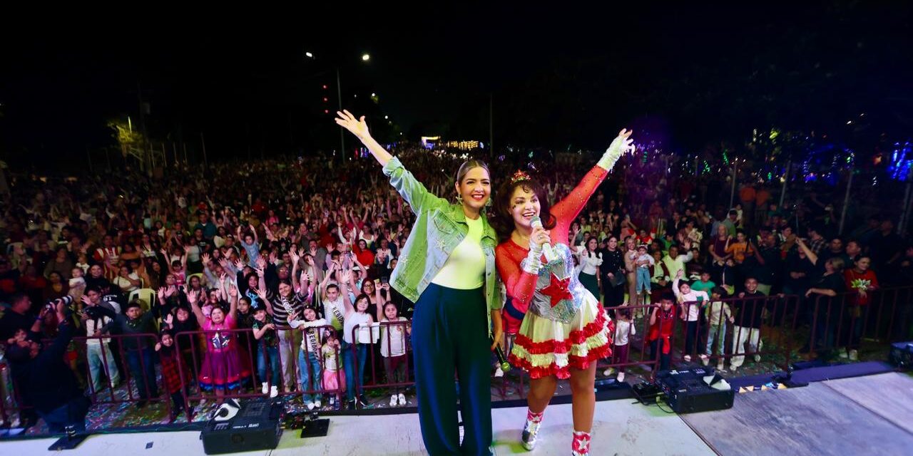Más de 5 mil mazatlecas y mazatlecos viven una noche mágica en la Villa Navideña con Tatiana