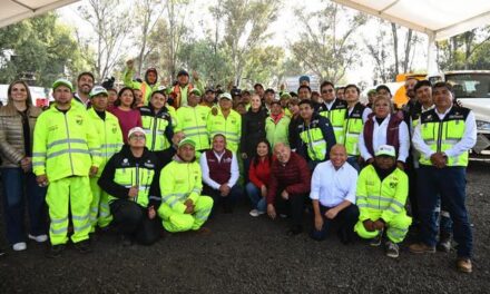 Plan Integral del Oriente del Estado de México: Presidenta cumple meta de entrega de trenes de pavimentación a 10 municipios del Edomex