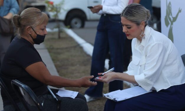 Presidenta Estrella Palacios encabeza jornada “Contigo Mazatlán” en la colonia Benito Juárez