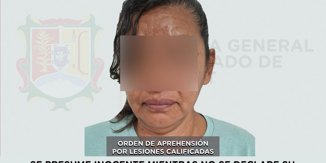 📢 #Boletín | APREHENDIDA EN ACAPONETA POR LESIONES CALIFICADAS