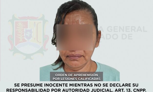 📢 #Boletín | APREHENDIDA EN ACAPONETA POR LESIONES CALIFICADAS