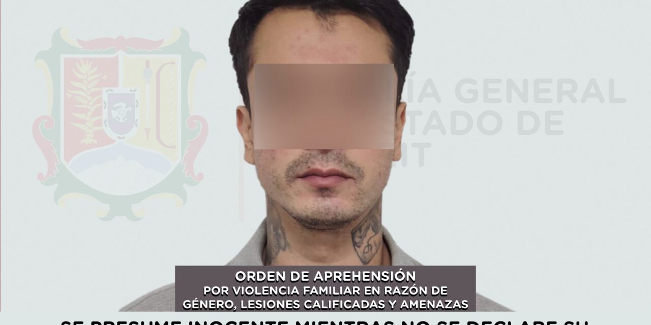 📢 #Boletín | APREHENDIDO POR VIOLENCIA FAMILIAR EN RAZÓN DE GÉNERO, LESIONES CALIFICADAS Y AMENAZAS