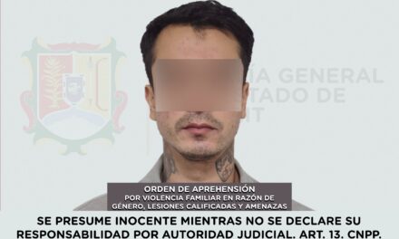 📢 #Boletín | APREHENDIDO POR VIOLENCIA FAMILIAR EN RAZÓN DE GÉNERO, LESIONES CALIFICADAS Y AMENAZAS
