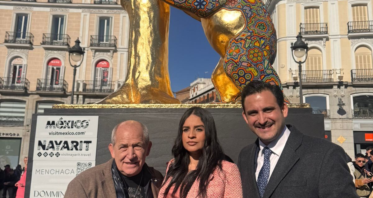 Nayarit y Madrid se hermanan a través del arte wixárika en la Puerta del Sol