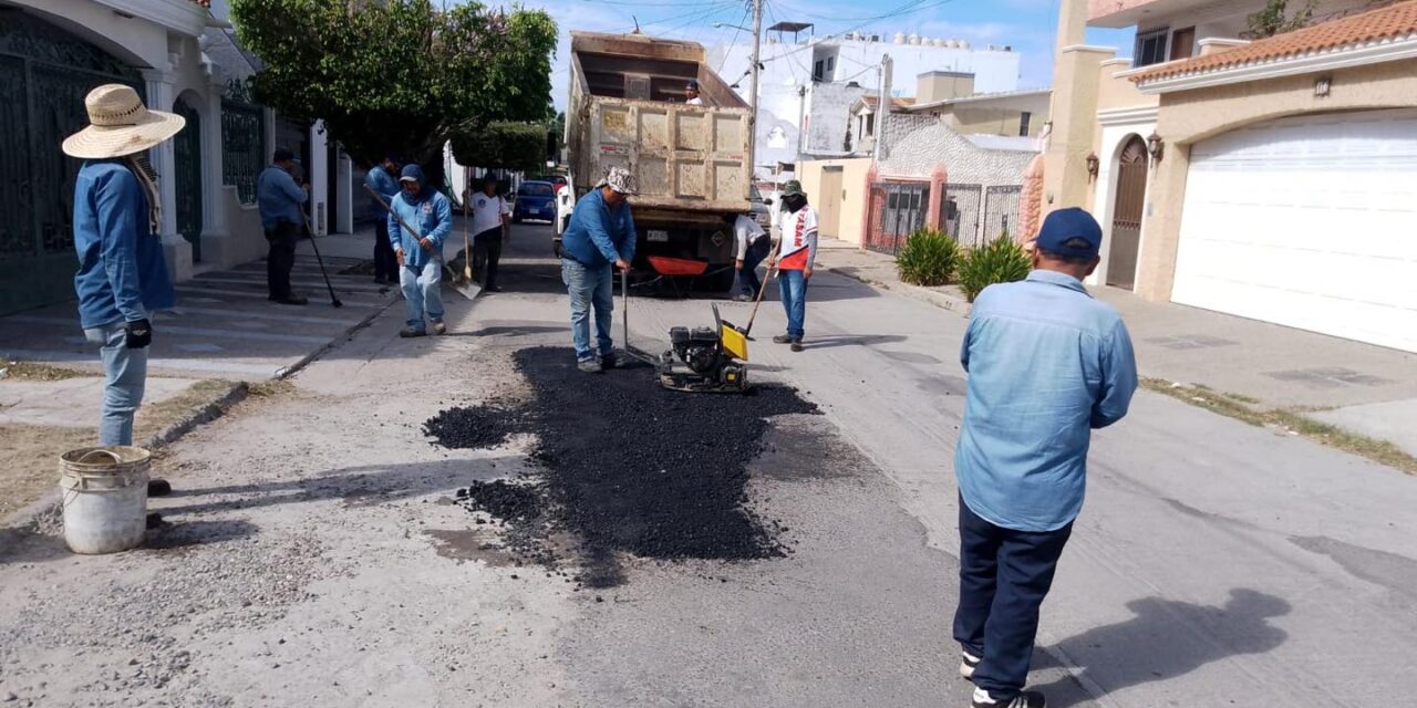BACHEO Y REPARACIÓN DE TOPE EN CALLE LANGOSTA