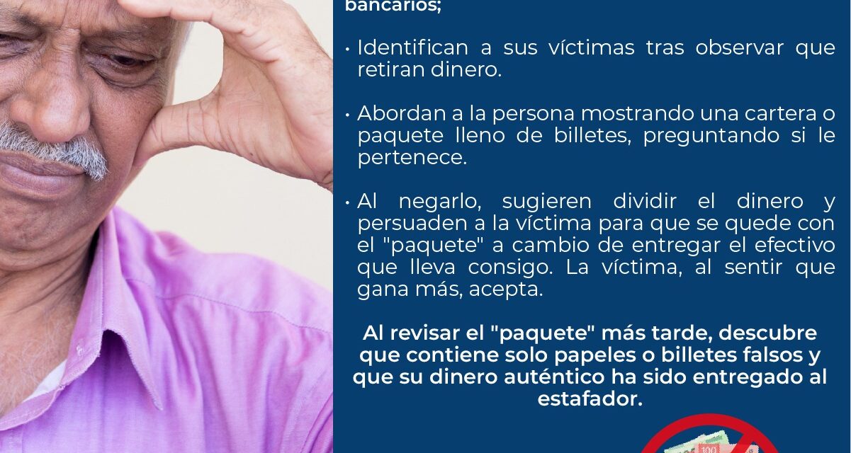 ALERTA POR ESTAFA DE PAQUEROS