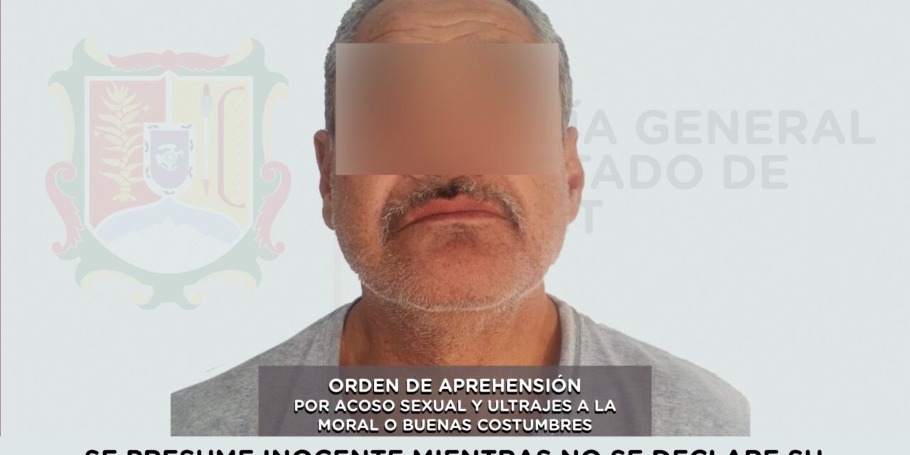 APREHENDIDO POR ACOSO SEXUAL Y ULTRAJES A LA MORAL O BUENAS COSTUMBRES