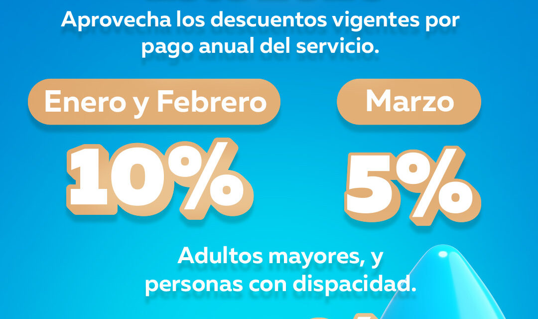 DESCUENTOS EN PAGO ANUAL DE OROMAPAS