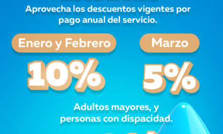 DESCUENTOS EN PAGO ANUAL DE OROMAPAS