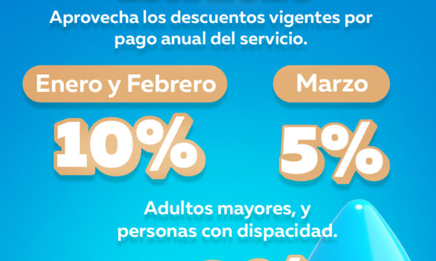 DESCUENTOS EN PAGO ANUAL DE OROMAPAS