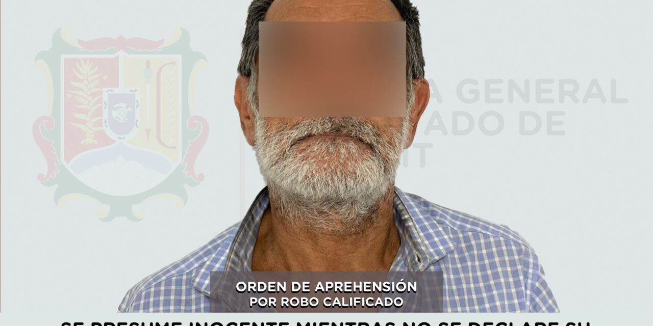 EJECUTA FISCALÍA ORDEN DE APREHENSIÓN POR ROBO CALIFICADO